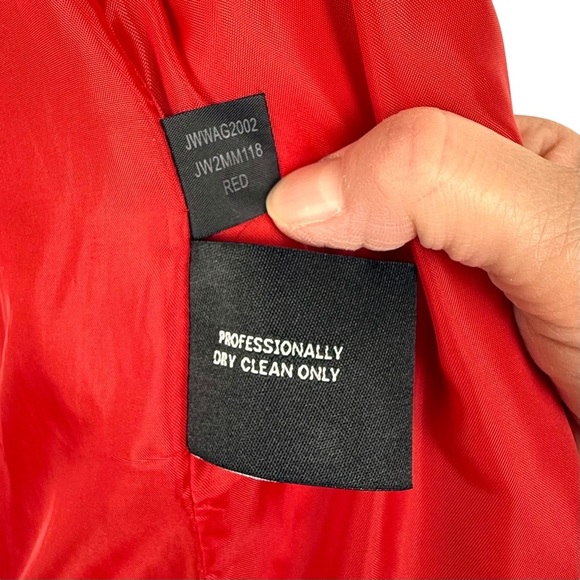 Jones New York Red Wool Blend Double Breasted Peacoat Jacket Size 6 - Picture 14 of 16